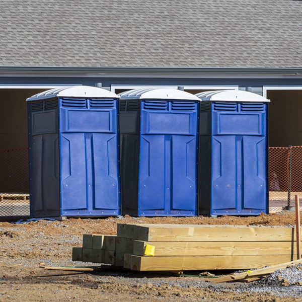 what is the expected delivery and pickup timeframe for the porta potties in Laquey Missouri